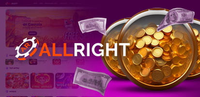 Вывод денег в казино All Right
